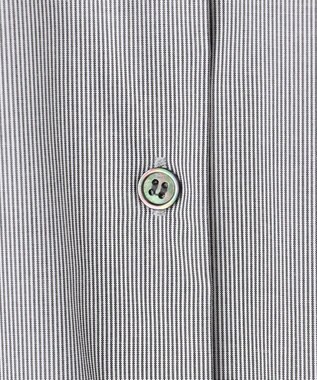 ICB L 【洗える】レイヤードシャーティング ブラックストライプ系