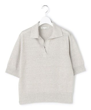 23区 【先行予約】ピュアリネン スキッパー ポロニット