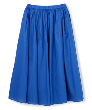 UNFILO コットンローン ボリュームスカート ブルー