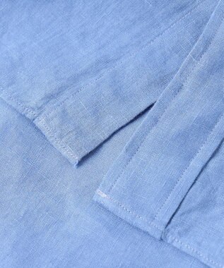 J.PRESS MEN 【洗える】リネントロピカル シャツ / レギュラー ブルー系