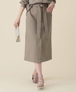 自由区 S ブラッシュドコットンサテンナロー スカート