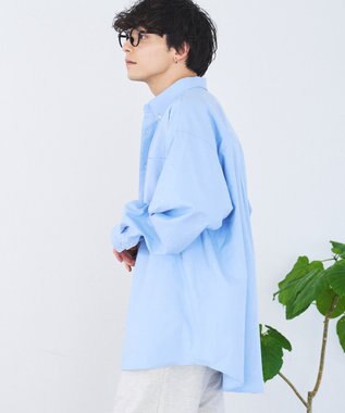 WEGO イージーケアオックスフォードシャツ サックス