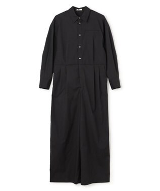 NAVE 【ReNAVE・セットアップ可/洗える/接触冷感/UVケア】コットンポリブロード オールインワン ブラック系