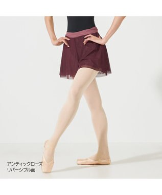 Chacott リバーシブルキュロットスカート アンティックローズ