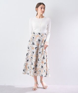 大花柄フレアスカート / YECCA VECCA | ファッション通販 【公式通販  