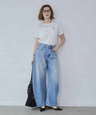 WEGO 【SMLサイズ展開】U.S. POLO ASSN.別注コンパクトTシャツ ホワイト