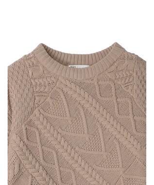 CRAFT STANDARD BOUTIQUE リサイクルポリエステルパッチワークプルオーバー Beige