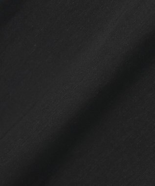 23区 S 【洗える】リネンレーヨンストレッチ スクエアネック オールインワン ブラック系