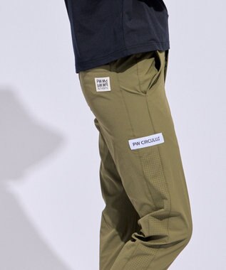 PW CIRCULUS 【WOMEN】サイドパンチング テーパードパンツ ゴルフウェア レディース カーキ系