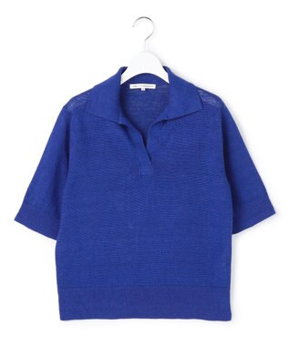 23区 【先行予約】ピュアリネン スキッパー ポロニット