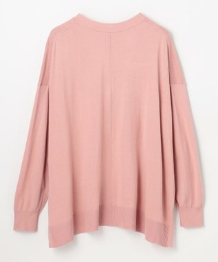 ANY ゆるＶネックカーディガン ピンク