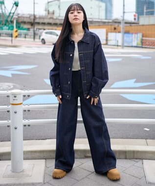 WEGO 【ユニセックス着用ITEM】リジットデニムジャケット デニムインディゴ