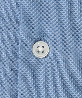 J.PRESS MEN 【ビジネスおすすめ / 吸水速乾】ドレスハニカム ポロシャツ サックスブルー系