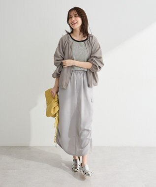 Green Parks 袖チュールリブプルオーバー Border