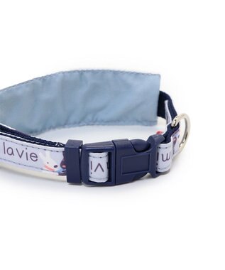PET PARADISE リサとガスパール  襟付き首輪 《であい柄》Ｓ  小型犬 グレー