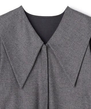 uncrave フランネル BIGカラーシャツ チャコール