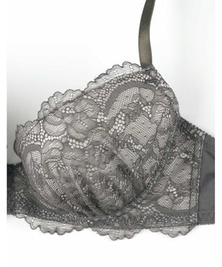 AMPHI ブラジャー ショーツセット まる胸メイク 推し活・推し事応援 Aカップあり 【ブラショーツセット】 上下セット ブラ BBJ201 アンフィ／ワコール ダークカーキ