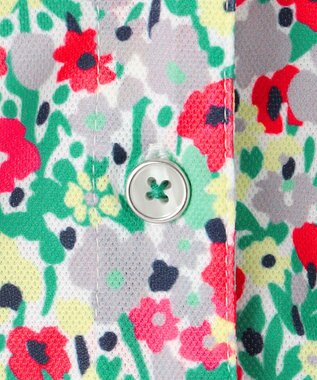 23区GOLF 【WOMEN】総柄フラワープリント ポロシャツ グリーン系5