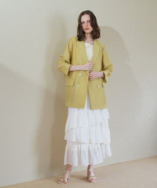 YECCA VECCA シアーテーラードジャケット Yellow