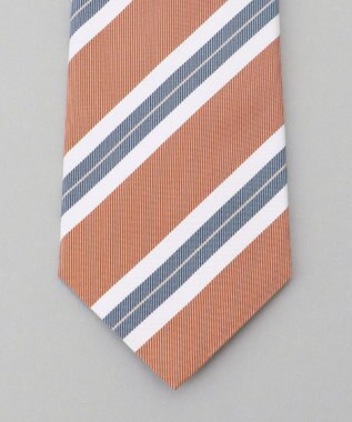 GOTAIRIKU Fermo Fossati_レジメンタル ネクタイ オレンジ系1