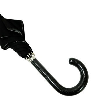 +RING レディース向け プラスリング 雨傘（長）60cm FLW T1258 2重張り傘 黒
