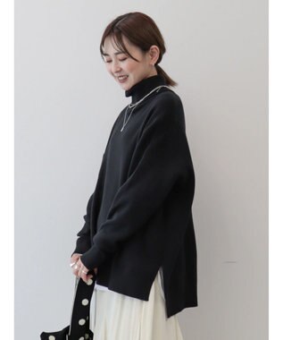 AMERICAN HOLIC バイパチタートルネックニットプルオーバー Black