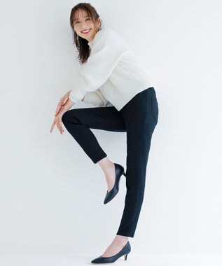 ANY SIS 【WEB・一部店舗限定】ビットスエードライク パンプス ブラック