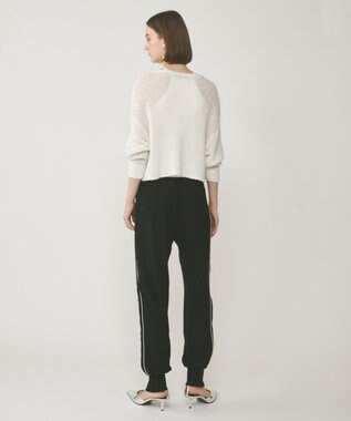 GRACE CONTINENTAL テーパーイージーパンツ ブラック