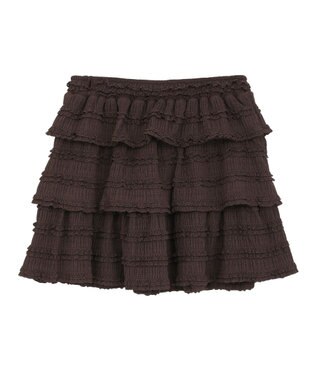earth music&ecology 【2WAY】フリフリミニスカート Brown
