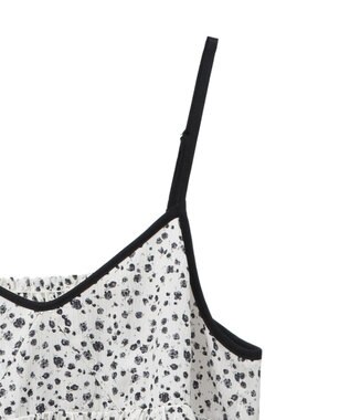 earth music&ecology 切替パイピングフラワーキャミワンピース Ivory