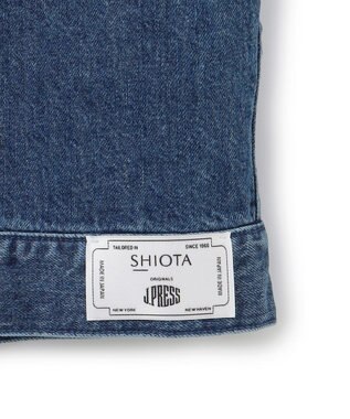 J.PRESS MEN 【J.PRESS ORIGINALS】SHIOTA DENIM Notched Jumper / Made in Japan ブルー系
