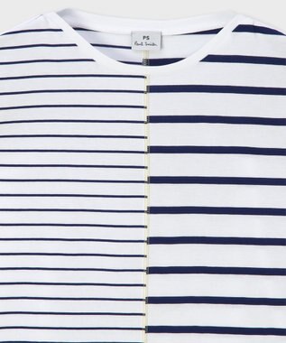 Paul Smith リラックス ボーダー 半袖Tシャツ ホワイト