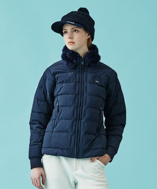 23区GOLF セットアップで揃えたい！【WOMEN】中綿ブルゾン ネイビー系