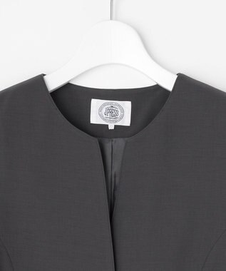 J.PRESS LADIES L 【セットアップ対応・洗える】RELAXIONツイル ジレ スレート系