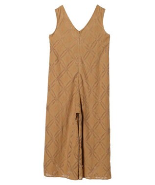 Green Parks クラシックレースロンパース Camel