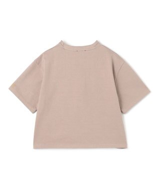 BEIGE， Organic Cotton / Cropped Short Sleeve T トップス Taupe