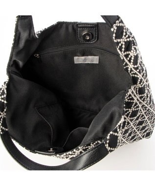 UNBILLION カシュカシュ cachecache / WEB限定刺繍2本手トートバッグ ブラック