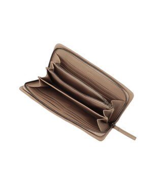 genten ゴートベーシック ラウンド長財布 サンドベージュ