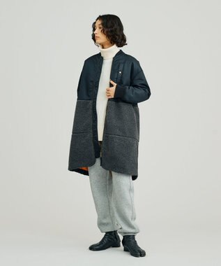 J.PRESS YORK STREET 【WOMEN】MA-1 ボア アウター ブラック系