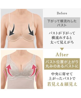 BRADELIS New York 【BRADELIS NewYork peace】ハートフルカップカシュクールブラキャミソール24 ノンワイヤー ブラトップ DB524104 シアーグレージュ