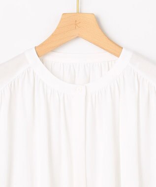 組曲 【先行予約・WEB限定】トリコットジャージー ギャザー カットソー ホワイト系