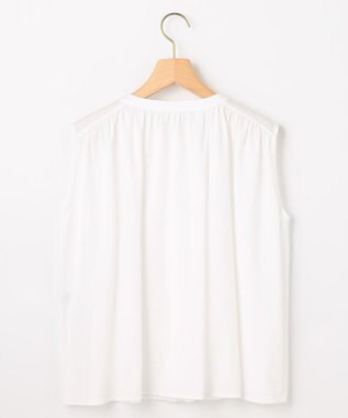 組曲 【先行予約・WEB限定】トリコットジャージー ギャザー カットソー ホワイト系