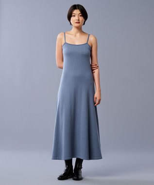 uncrave 【手洗い可】ウール ナイロン ニット ワンピース（uncrave STANDARD） ブルーグレー