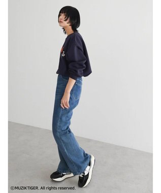 Green Parks ムジークタイガー／裏起毛刺しゅうプルオーバー Navy