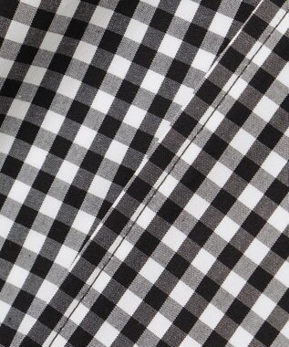 J.PRESS LADIES S 【洗える】 GIZAコットンギンガム ステンカラー コート ブラック系3