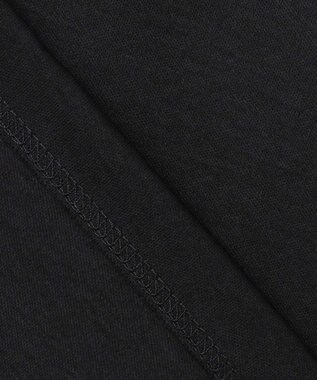 ICB 【洗える】シンプルジャージー クロップドTシャツ ブラック系