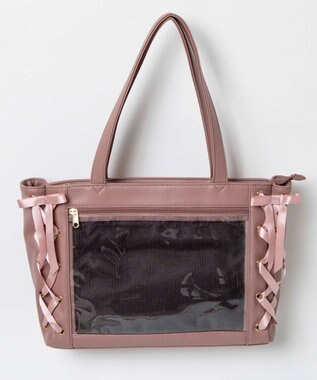 WEGO 【痛バ＆推し活】レースアップ痛バッグS ベージュその他