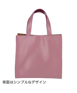 tsumori chisato CARRY キラネコエコレザー ハンドバッグ ピンク