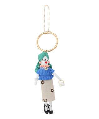 Te chichi フラワースカートガール チャーム ブルー