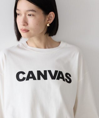 AMERICAN HOLIC ＣＡＮＶＡＳロゴカットプルオーバー Off White